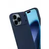 Newface Apple iPhone 17 Pro Auto Focus Karbon Kapak - Lacivert