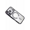 Newface Apple iPhone 17 Pro Joke Simli Magneticsafe Kılıf - Derin Mor