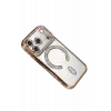 Newface Apple iPhone 17 Pro Joke Simli Magneticsafe Kılıf - Gold