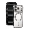 Newface Apple iPhone 17 Pro Joke Simli Magneticsafe Kılıf - Gümüş
