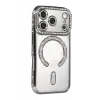 Newface Apple iPhone 17 Pro Joke Simli Magneticsafe Kılıf - Gümüş