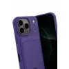 Newface Apple iPhone 17 Pro Kelvin Kartvizitli Silikon - Derin Mor