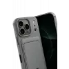 Newface Apple iPhone 17 Pro Kelvin Kartvizitli Silikon - Gri