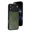 Newface Apple iPhone 17 Pro Max Aras Deri Kapak - Yeşil