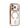Newface Apple iPhone 17 Pro Max Joke Simli Magneticsafe Kılıf - Turuncu