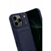 Newface Apple iPhone 17 Pro Max Kelvin Kartvizitli Silikon - Lacivert
