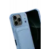Newface Apple iPhone 17 Pro Max Kelvin Kartvizitli Silikon - Mavi