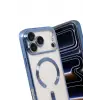 Newface Apple iPhone 17 Pro Max Kross Magneticsafe Kapak - Sierra Blue