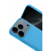 Newface Apple iPhone 17 Pro Max Nano içi Kadife Silikon - Mavi
