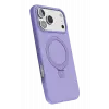 Newface Apple iPhone 17 Pro Max Regal Magsafe Standlı Kapak - Lila