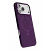Newface Apple iPhone 17 Pro Regal Magsafe Standlı Kapak - Derin Mor