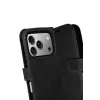 Newface Apple iPhone 17 Pro Trend S Plus Kapaklı Kılıf - Siyah