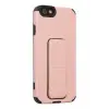 Newface Apple iPhone 6 Kılıf Mega Standlı Silikon - Pudra