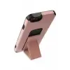 Newface Apple iPhone 6 Kılıf Mega Standlı Silikon - Pudra