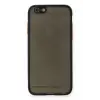 Newface Apple iPhone 6 Kılıf Montreal Silikon Kapak - Siyah