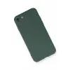Newface Apple iPhone 7 Kılıf Nano içi Kadife Silikon - Koyu Yeşil