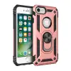 Newface Apple iPhone 7 Kılıf Sofya Yüzüklü Silikon Kapak - Rose