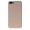 Newface Apple iPhone 7 Plus Kılıf Nano içi Kadife Silikon - Pudra