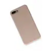 Newface Apple iPhone 7 Plus Kılıf Nano içi Kadife Silikon - Pudra