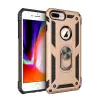 Newface Apple iPhone 7 Plus Kılıf Sofya Yüzüklü Silikon Kapak - Gold
