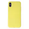 Newface Apple iPhone X Kılıf First Silikon - Sarı