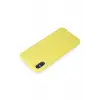 Newface Apple iPhone X Kılıf First Silikon - Sarı