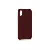 Newface Apple iPhone XS Max Kılıf Lansman Legant Silikon - Bordo