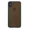 Newface Apple iPhone XS Max Kılıf Montreal Silikon Kapak - Lacivert