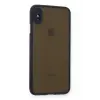 Newface Apple iPhone XS Max Kılıf Montreal Silikon Kapak - Lacivert