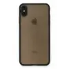 Newface Apple iPhone XS Max Kılıf Montreal Silikon Kapak - Siyah