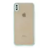 Newface Apple iPhone XS Max Kılıf Montreal Silikon Kapak - Turkuaz