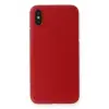 Newface Apple iPhone XS Max Kılıf PP Ultra İnce Kapak - Kırmızı