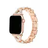 Newface Apple Watch 38mm Node Taşlı Kordon - Siyah