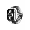 Newface Apple Watch 38mm Star Kordon - Siyah-Beyaz