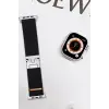 Newface Apple Watch 42mm Forest Kumaş Kordon - Siyah