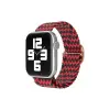 Newface Apple Watch 42mm Star Kordon - Zigzag Kırmızı-Siyah