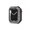 Newface Apple Watch 42mm Taşlı Kasa - Siyah