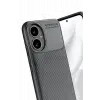 Newface Honor 400 Kılıf Auto Focus Karbon Kapak - Gri