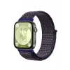 Newface Huawei Fit 4 Hasırlı Cırtcırtlı Kordon - Mavi-Beyaz