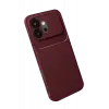 Newface Huawei Honor 600 Auto Focus Karbon Kapak - Bordo