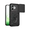 Newface Huawei Honor 600 Lite Pars Lens Yüzüklü Silikon - Siyah