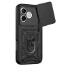 Newface Huawei Honor 600 Lite Pars Lens Yüzüklü Silikon - Siyah