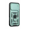 Newface Huawei Honor 600 Pars Lens Yüzüklü Silikon - Yeşil