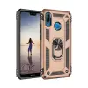 Newface Huawei P20 Lite Kılıf Sofya Yüzüklü Silikon Kapak - Gold