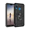Newface Huawei P20 Lite Kılıf Sofya Yüzüklü Silikon Kapak - Siyah