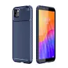 Newface Huawei Y5P Kılıf Auto Focus Karbon Kapak - Lacivert