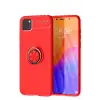 Newface Huawei Y5P Kılıf Range Yüzüklü Silikon - Kırmızı