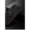 Newface Huawei Y5P Kılıf Range Yüzüklü Silikon - Siyah