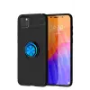 Newface Huawei Y5P Kılıf Range Yüzüklü Silikon - Siyah-Mavi