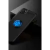 Newface Huawei Y5P Kılıf Range Yüzüklü Silikon - Siyah-Mavi